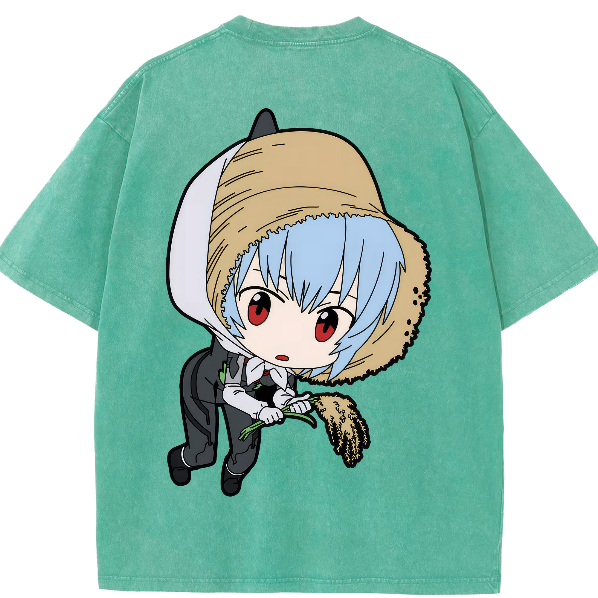 （画像用） EVA 新世紀エヴァンゲリオン 綿100% ヴィンテージ風 半袖Tシャツ（背面プリント）